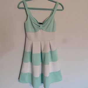 Rue21. Color- white and light blue. No tag for size. I would say size 6